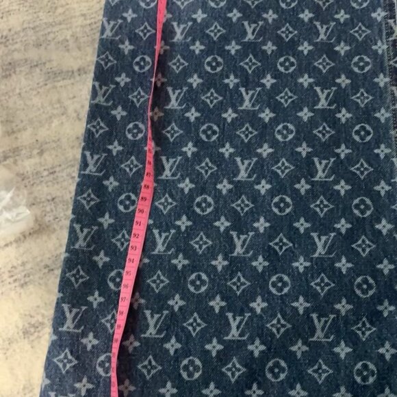 LOUIS VUITTON jacquard all-over print zip-up jeans - Picture 13 of 13